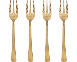 Urban Nature Culture - Gebaksvorkjes - Goud - Set van 4 vorkjes