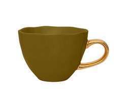 Urban Nature Culture Good Morning kopje Cappuccino / Tea - Amber Green - 11x8cm (per stuk)