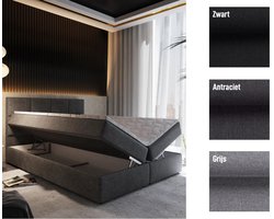 Urban Opbergboxspring - 160x200 - Tweepersoons Bed Met Opbergruimte