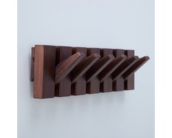 Urban State Piano Kapstok - wandkapstok - keys - 6 haken - kapstok hangend - walnoot finish