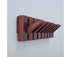 Urban State Piano Kapstok - wandkapstok - keys - 8 haken - kapstok hangend - walnoot finish