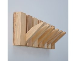 Urban State Wandkapstok - kapstok hangend - essenhout - 6 haken - Piano kapstok - kapstokken - handgemaakt