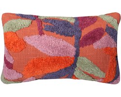 Urbane Hide | Kussenhoezen | Kussenhoes | Kussenhoesjes | Sierkussen | 30x50 cm | Boho Blad | Katoen | Sierkussen | Zonder binnenkussen