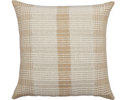 Urbane Hide | Kussenhoezen | Kussenhoes | Kussenhoesjes | Sierkussen | 45x45 cm | Elegante Geweven | Katoen | Beige | Zonder binnenkussen