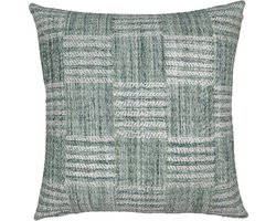 Urbane Hide | Kussenhoezen | Kussenhoes | Kussenhoesjes | Sierkussen | 45x45 cm | Handgeweven Textuur | Groen | Zonder binnenkussen