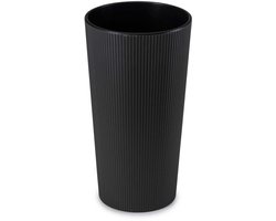 Urbanika Eco Recyling - Bloempot - Modern design - Lichtgewicht - Duurzaam - Ribbelpatroon