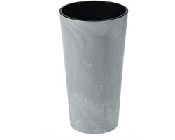 Urbanika Grijs Beton - Bloempot - Modern design - Duurzaam - Geometrisch - 46x25 cm