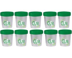 urine potjes met deksel - 10 stuks - 100ml - groene schroefdeksel - lege sample potjes - urine containers - NIET STERIEL