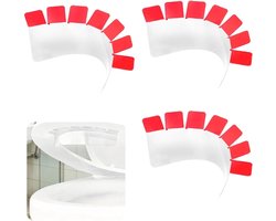 Urinebescherming voor Toiletzittingen - Transparante Splash Guards voor Hygiënische Toiletten, Geschikt voor Ronde en Ovalen Modellen, Eenvoudig te Installeren en Onderhouden