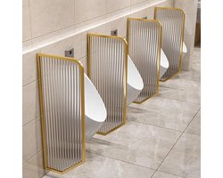 Urinoir Privacy Scherm - Glazen Afscheiding - Privacy Verhogend - Spatwaterdicht Ontwerp - 120 cm x 40 cm - Transparant