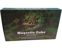 Useme - magnetisch speelgoed - H048 - Magnetic tiles - thema - Magneten speelgoed - Montessori speelgoed - Educatief speelgoed - Magnetische bouwstenen - Magnetische blokken - 128 pcs