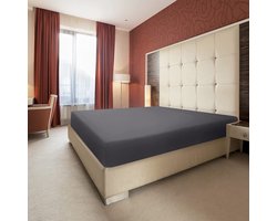 Utopia Bedding Fitted Sheet – 35 cm Corners for Thick Mattress – Brushed Microfibre – Grey – 160 x 200 cm