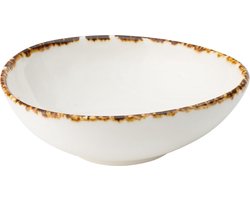 Utopia retro porselein halfronde kom 11 cm "umbra" (6stuks) |Voor de echte "Thuis chef"