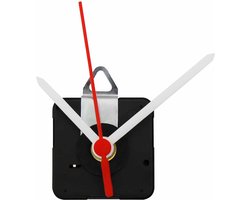 Uurwerk klok los met witte wijzers - Uurwerk klok vervangen - CQ-5002 - Klok mechanisme met 3 wijzers- 5,5x5,5 CM - Wit