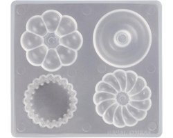 UV Rubber Vorm - Siliconen Vorm - Dessert Creaties Maken - Zelfnivellerend - 14.6 x 11.8 x 2.9 cm - Transparant