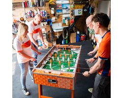 Uw eigen Voetbaltafel Oranje WK2026 met uw logo bedrukt– Voetbaltafel Nederlands Elftal – Wedstrijdtafel FAS Charme – Made in Italy – gegoten spelers – Limited Edition – premium tafelvoetbal – gemonteerd leverbaar – showroom Son-Met uw logo erop