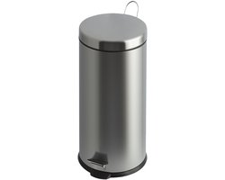 V-Part - Pedaalemmer 30 liter - Stainless steel - mat RVS - Prullenbak