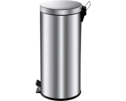 V-Part - Pedaalemmer 30 liter - Stainless steel - RVS - Prullenbak