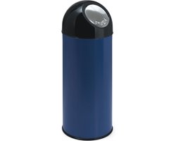 V-Part Pushbin Prullenbak - Met Binnenemmer - 55 l - Blauw