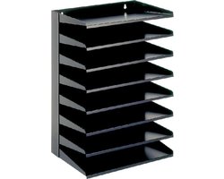 V-Part - Sorteerrek 8-delig - Steel - zwart - Sorteerbak