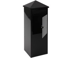 V-Part - Staande vierkante brievenbus - Galvanized steel Powder Coated - zwart - Brievenbus