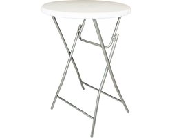 V-part - Statafel 3-delig- Wit - ∅80cm - inklapbaar - partytafel - bartafel