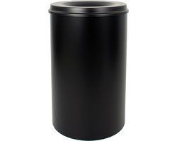 V-part - Vlamdovende papierbak 110 ltr - Steel - zwart