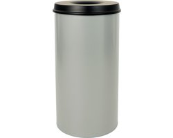 V-part - Vlamdovende papierbak 50 ltr - Steel - aluminiumgrijs, zwart