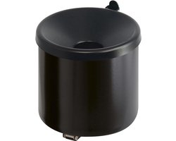 V-part vlamdovende wandasbak 2 l, RVS, zwart