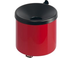 V-Part Vlamdovende wandasbak rond | Rood, zwart