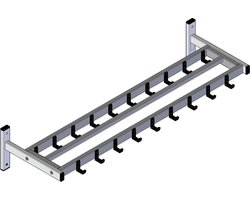 V-part wandgarderobe | 19 haken