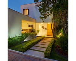 V-TAC VT-10182-SQ Buiten - Ronde Tuinspieslampen - IP65 Waterdicht - Zwart - 2W - 60 Lumen - 3000K