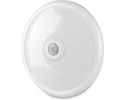 V-TAC VT-13-N LED Ronde Plafondlamp - Samsung - PIR Sensor - 290mm - IP20 - Wit - 12W - 900 Lumen - 6400K