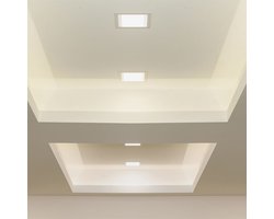 V-TAC VT-61006SQ-S LED Mini Paneel - Samsung - Verlicht Inbouw - IP20 - Wit - 6W- 660 Lumen - 6500K