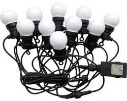 V-tac VT-71020 LED Prikkabel - 10 m incl. stekkerIncl. - 20x 0,5w LED Lampen - 6000K - Daglicht Wit