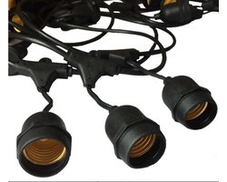 V-tac VT-7135 lichtsnoer - 5m - Incl. 10 E27 Sfeer lampen (2200K) - Verwisselbare lampen - Waterdicht