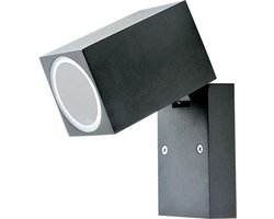 V-TAC VT-7611 Wandlamp Buiten - Verstelbare Wandbevestigingen - GU10 Houder - IP44 - Mat Zwart