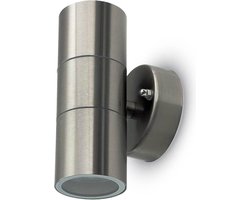 V-TAC VT-7622 Wandlamp voor buiten - UP - Down - Wandbevestigingen - GU10 Houder - IP44 - Roestvrij Staal