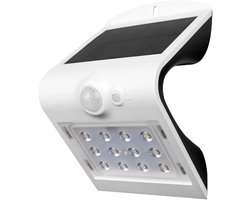 V-TAC VT-767-2-W Solar Wandlamp - IP65 Waterdicht - Wit - 1.5W - 220 Lumen - 4000K