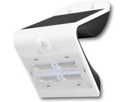 V-TAC VT-768 Solar Wandlamp - IP65 Waterdicht - Wit - 3W - 400 Lumen - 4000K + 3000K