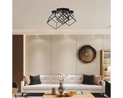 V-TAC VT-7921 Design Plafondlamp - IP20 - Zwarte Lamp - 46W- 4900 Lumen - 3000K