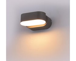 V-TAC VT-816-G LED Wandlampen - Enkele kop Draaibaar - IP65 - Grijs - 6 Watt - 660 Lumen - 3000K