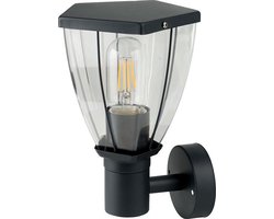 V-TAC VT-835 Wandlamp Buiten - Omhoog - E27 Houder - IP44 - Donkergrijs