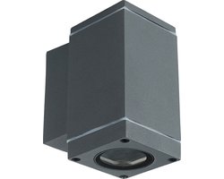 V-TAC VT-841 Wandlamp Buiten - Down Wandbevestigingen - GU10 Houder - IP44 - Donkergrijs