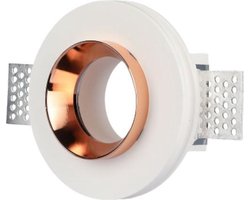 V-TAC VT-866-RD-G LED Spots - Inbouwarmatuur - GU10 - IP20 - Wit + Mat Roségoud