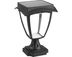 V-TAC VT-983 Solar Vloerlamp -IP65 Waterdicht - Mat Zwart - 2W - 110 Lumen - 3000K+6000K