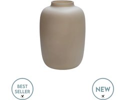 Vaas Artic | Small | Matte ivory - Mat Beige | Ø21 x H29 cm