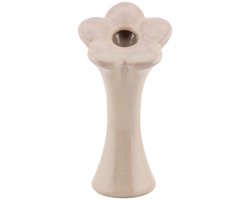 Vaas bloem beige S