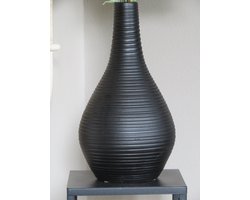 Vaas - Bottle Keramiek zwart