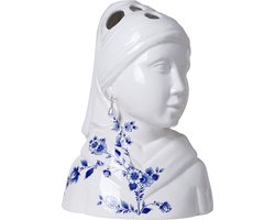 Vaas buste Meisje met de parel - Heinen Delfts Blauw.
